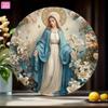 Металлическая жестяная табличка Дева Мария Настенное искусство Винтаж Ретро Декор для улицы и сада