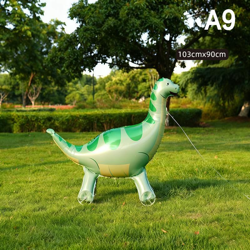 4D Мультяшные Фольгированные Шары Слон Стоячий Ходячий Шарик с Колесом для Украшения Детской Вечеринки по случаю Дня Рождения, Детского Праздника