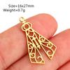 5Pcs Hollow Virgin Mary Charm Stainless Steel Angel Our Lady Pendant DIY Bracelet Earring Spain Catholics Craft Jewelry Making