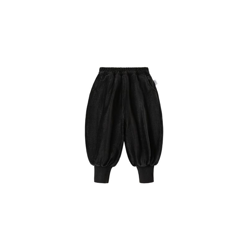 Insbobo Boys' Pants 2025 Winter New Children's Black Sweatpants Stylish Casual Pants for Toddlers Autumn and Winter