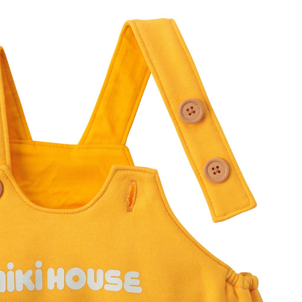 MIKIHOUSE Baby Kids Boys Girls Web Limited Logo Romper Free Size 80-90cm Yellow 10-1511-687