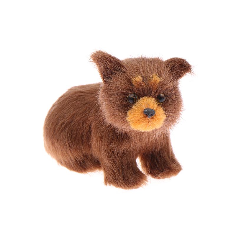 Милая имитация бурого медведя, фигурки животных, модель, миниатюрные украшения животных, рождественский подарок, декор для рождественской елки