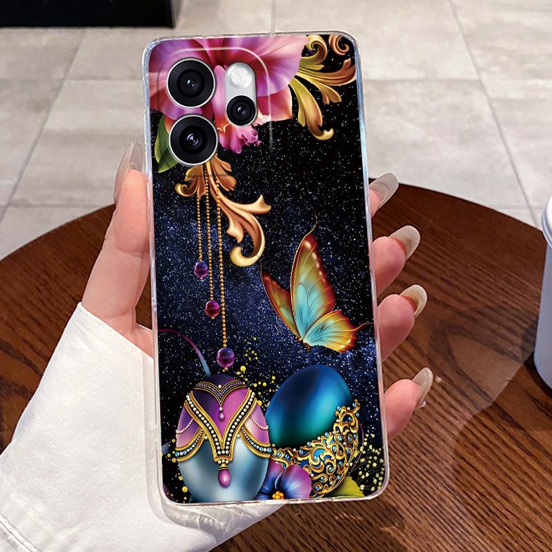 Гелевый чехол для OPPO Reno15 F 5G Capa Reno 15 Pro Max 15PRO Прозрачный Силиконовый Мягкий ТПУ Задняя крышка Милый Кот Кролик Сердце Чехол для телефона