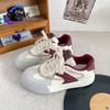 Thick-soled Versatile Student Little White Shoes Ins Summer Low-top Breathable Sports Shoes 2025 Niche Milk Fufu~ Board Shoes