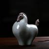 Питательный Пони Чайные Питомцы Керамический Скот Прекрасные Чайные Игровые Украшения Мышь Украшения для Чайного Подноса Фигурки для Сказочного Сада