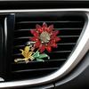 Автомобильный освежитель воздуха в виде цветка, клипса, универсальный, простая установка, блестящий, искусственный