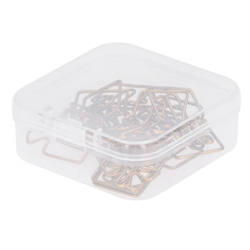 Скрепки Железные Антикоррозийное Покрытие Прочные Невыцветающие Легкие Портативные Красивые Pra