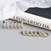 Fashion Jewelry Clover Luxury Zircon Earrings 925 Sterling Silver Earrings 18K Gold Plated Huggie Hoop Earring for Women