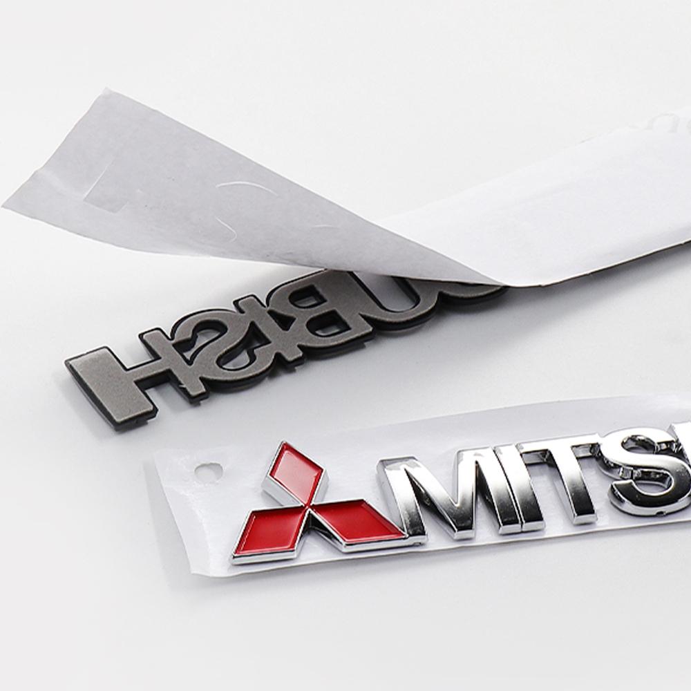 1pcs Car Side Fender Sticker Badge Auto Logo Rear Trunk Decals For Mitsubishi Pajero Outlander XL Montero Lancer Triton l200 ASX