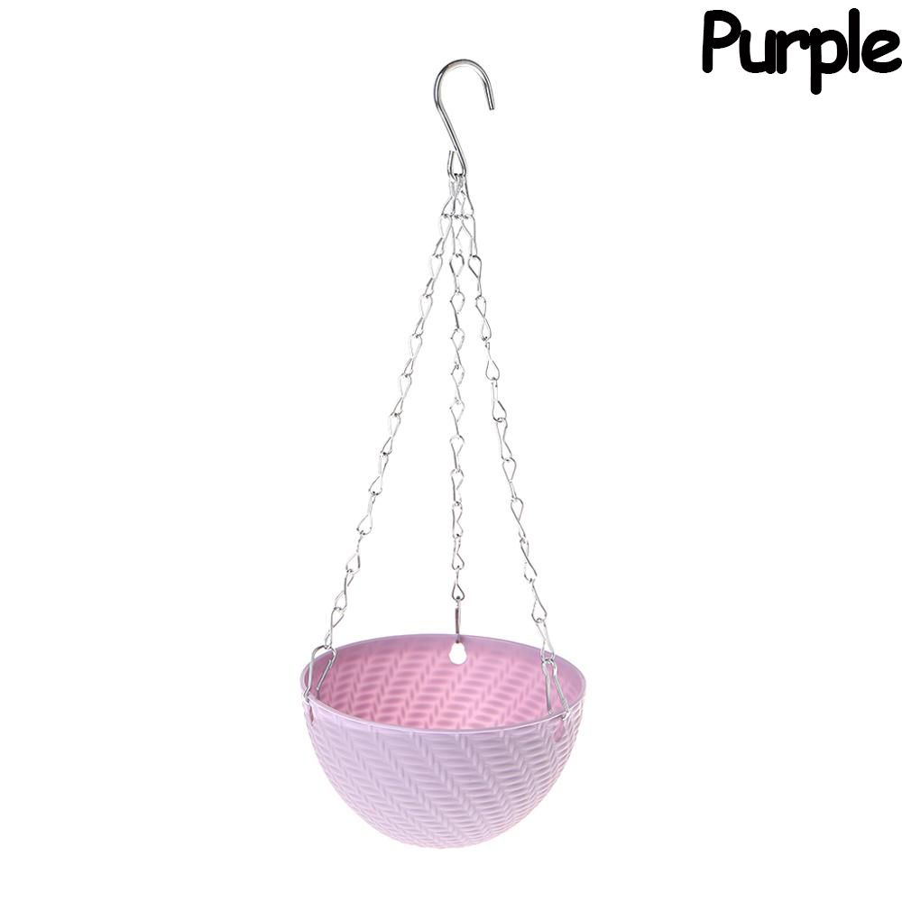 Plant Garden Decoration Bracketplant Rattan Pattern Chains Flowerpot Flower Pots Hanging Basket