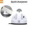 Huohou Mini Knife Sharpener Double Wheel Kitchen Whetstone Quick Sharpening Artifact Household Kitchen Knife Quick Fixer