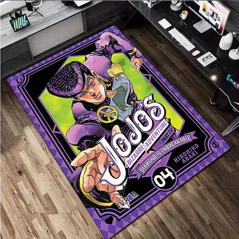 1Pc Jojo′s Bizarre Adventure Rug - Home carpet Office Decorative Carpet For Living Room Bedroom Door Mat Floor Rug Computer Chair Area Rug