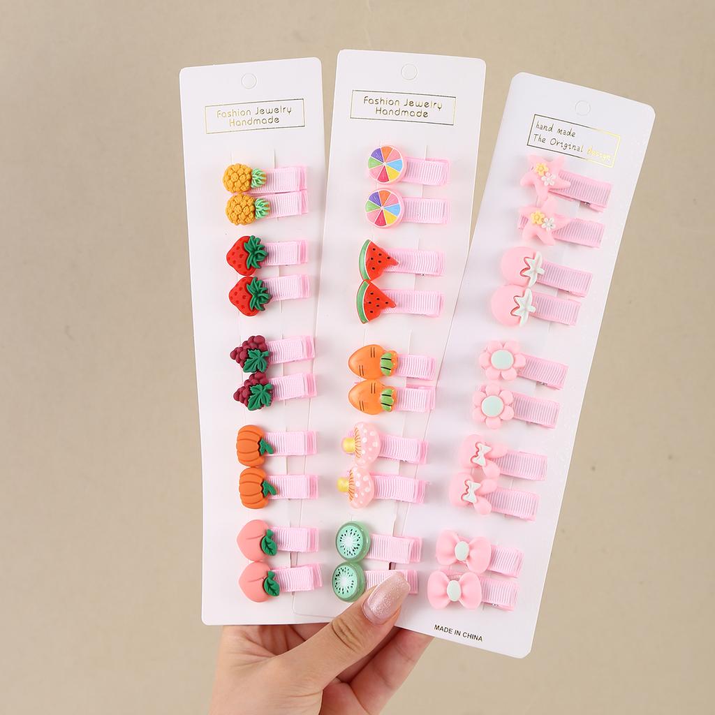 Набор из 30 штук детских заколок для волос, мультяшные бантики, заколки для волос для девочек-цветочниц, милые детские заколки, заколки-автоматы, детские аксессуары для волос