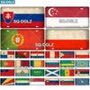 [SQ-DGLZ]P-S Country Flag 15x30cm Plate Metal Sign Vintage Tin Sign Wall Decor For Club Travel Poster Saudi Arabia/Russia