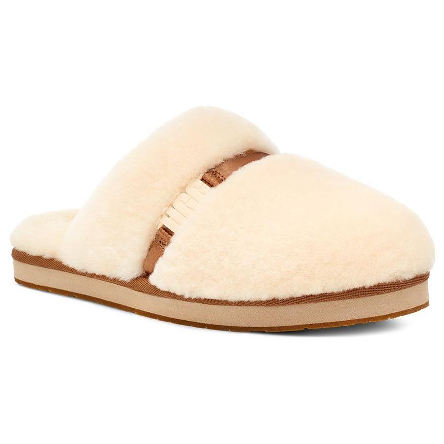 UGG Удобные повседневные тапочки с открытым носком женские тапочки каштановые 1153613-CHE