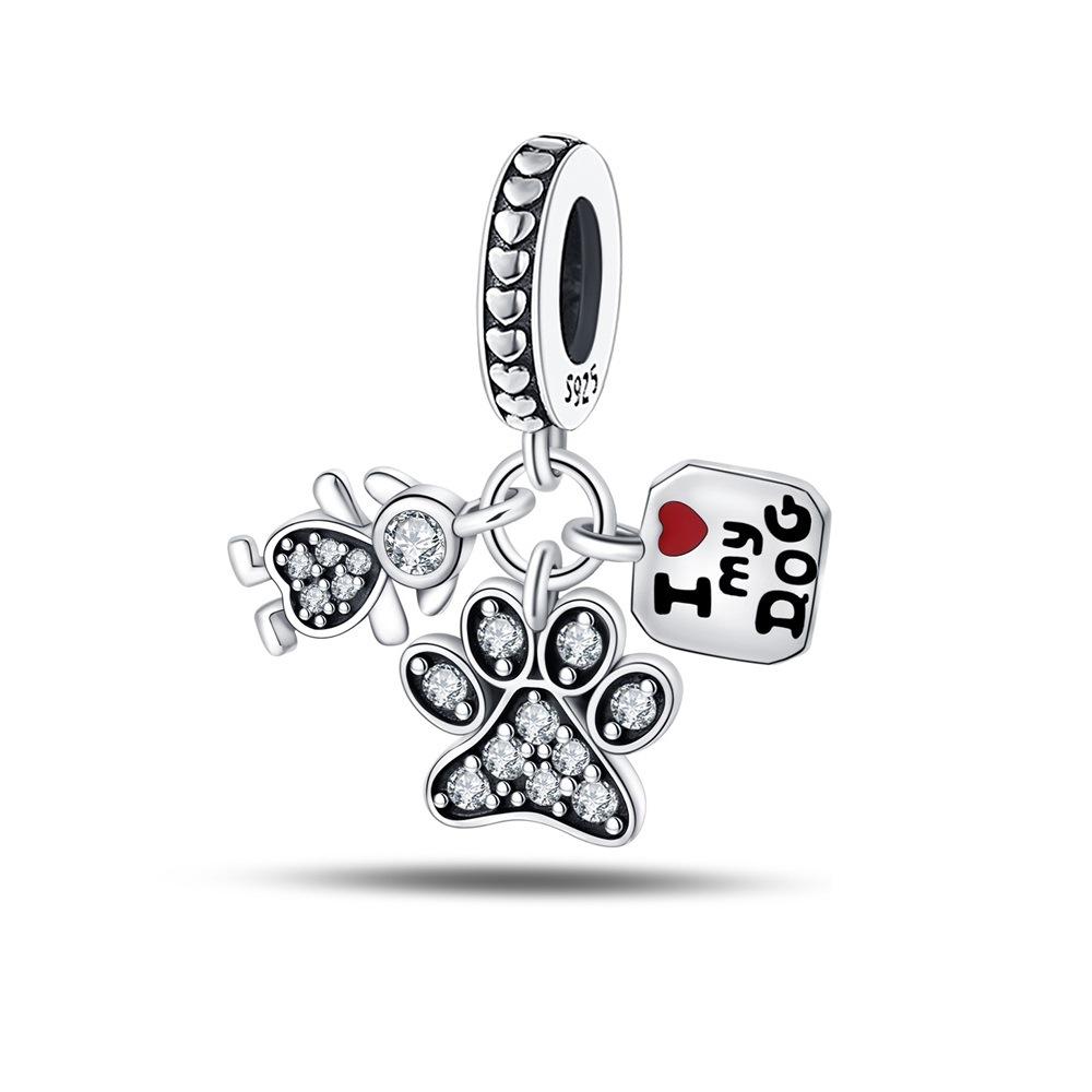 Подарок на День матери Бисерные украшения Кошка и собака DIY Подвеска Аксессуары Браслет