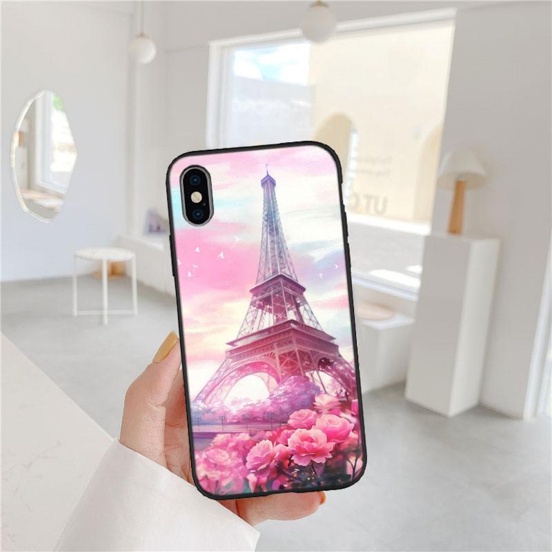 CJ57 France Paris Eiffel tower Phone Case for Samsung Galaxy S20 S21 S22 Ultra FE + Plus A21S A22 A24 A25 A26 A30 A30S A31
