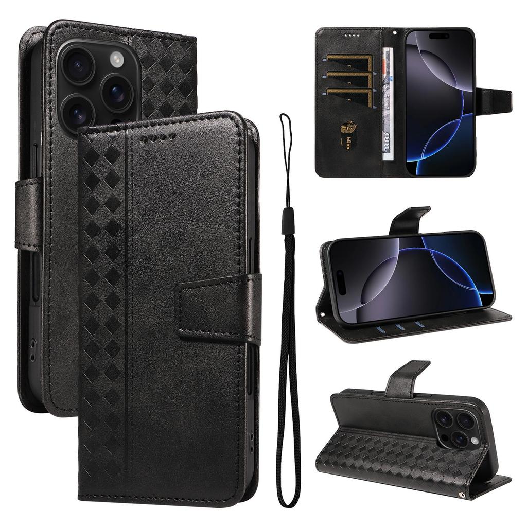 Leather Wallet Flip Case For Samsung Galaxy A57 A37 A56 A36 A26 A55 A35 A54 A34 A25 A24 A23 4G 5G Card Holder Cover Diamond Embossed
