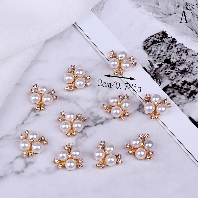 10 шт. жемчужные украшения пуговицы с плоской задней частью декоративные для рукоделия