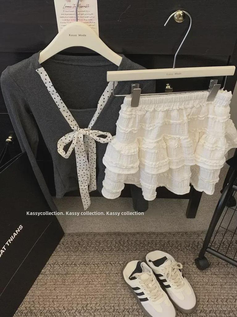 Весенняя милая балетная кружевная пышная юбка - Soft Girl Design