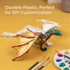 3D-печатная подвижная модель дракона на шарнирах, ornament - Раскрашиваемая фигурка-игрушка для мальчиков, в качестве подарка для детей