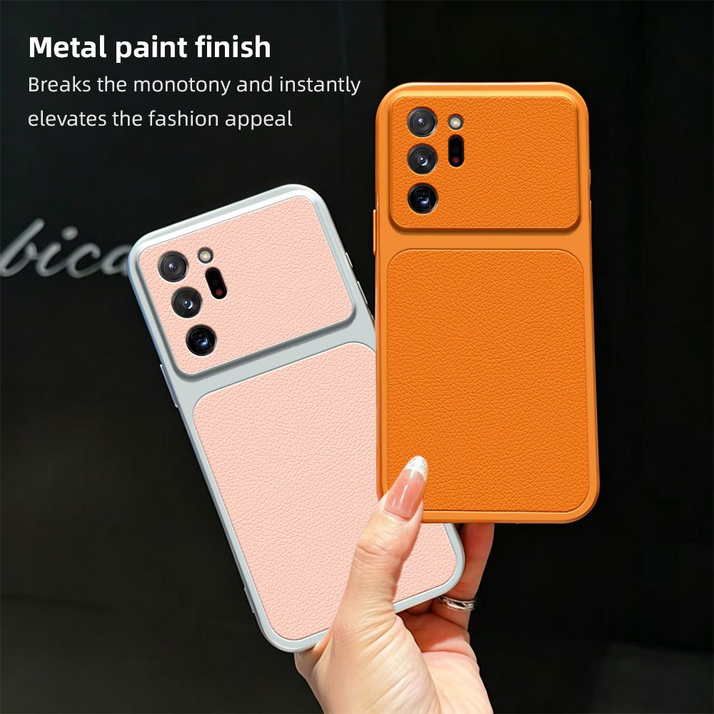 Чехол для телефона Samsung Galaxy Note 20 Ultra Конфетный PU Натуральная кожа Защита камеры Мягкая задняя крышка Galaxy Note 20