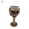 Stainless Steel Mug Halloween Beer Cup Resin 3D Goblet Mug With Skull and Bones Design Coffee Cup Halloween Gift