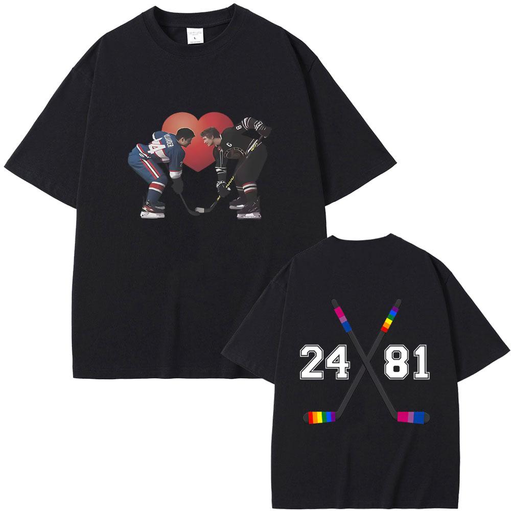 Heated Rivalry Shane Hollander Ilya Rozanov Hollanov 2481 Tshirt Men Women Clothing Oversized Tshirt Male Vintage Casual Tees