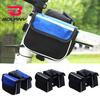 Bicycle Bag Anti-crack Reflective Strip Shockproof Large Capacity High Strength 3-in-1 Bike Front Beam Upper Tube Saddle Bag Bicycle Accessories