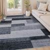 HAOCOO Washable 200x250cm Tatami Suitable for Spring and Nordic Modern and Odor Rectangular Suitable for Indoor All Mosaic Gray Carpet, (3 Mats),