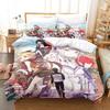 Комплект постельного белья Re Zero Single Twin Full Queen King Size Комплект постельного белья Aldult Kid Bedroom Duvetcover Sets 3D Print Anime Bed Sheet Set