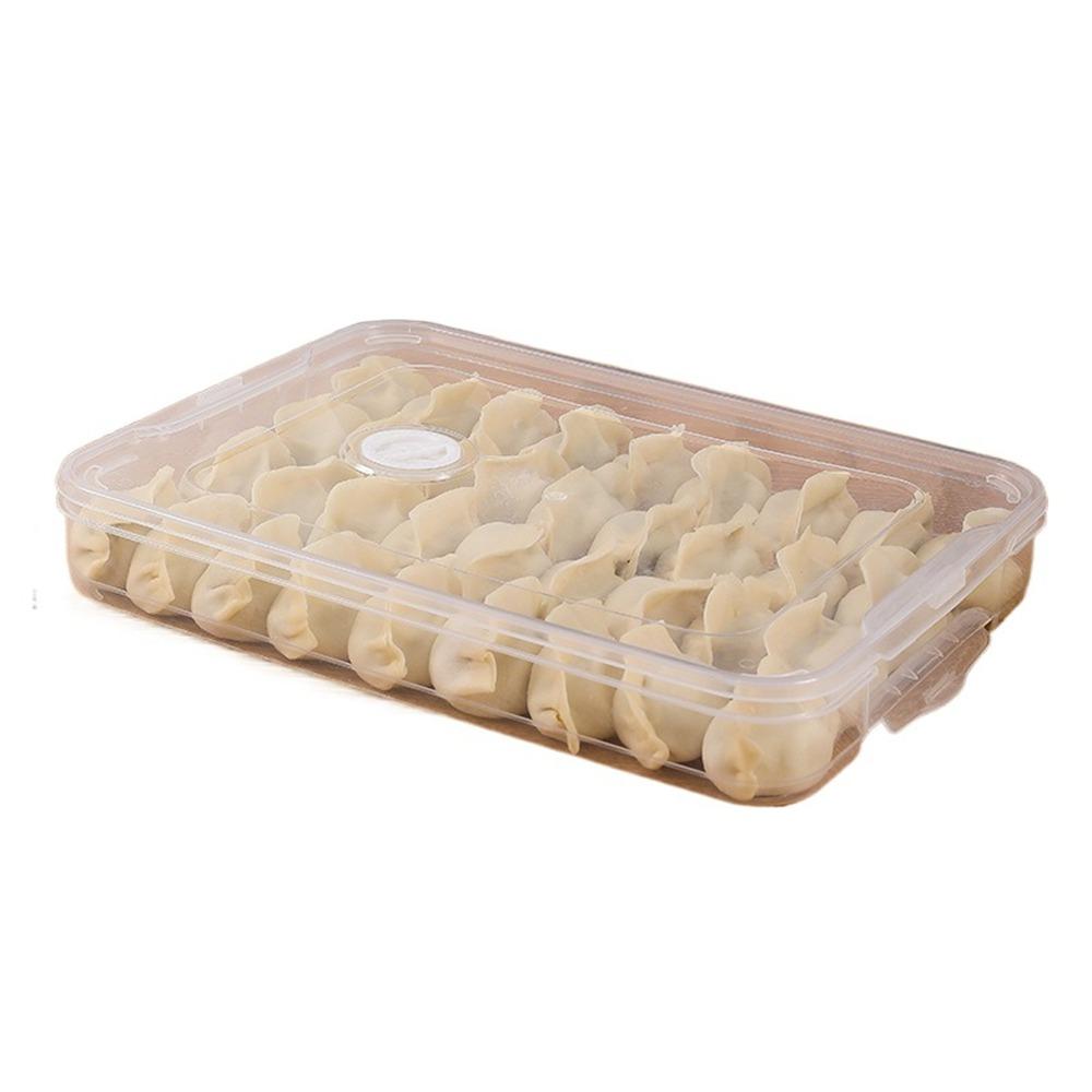 Transparent Dumpling Box Multi-Layer Food Freezer Storage Box Food Egg Frozen Box Refrigerator