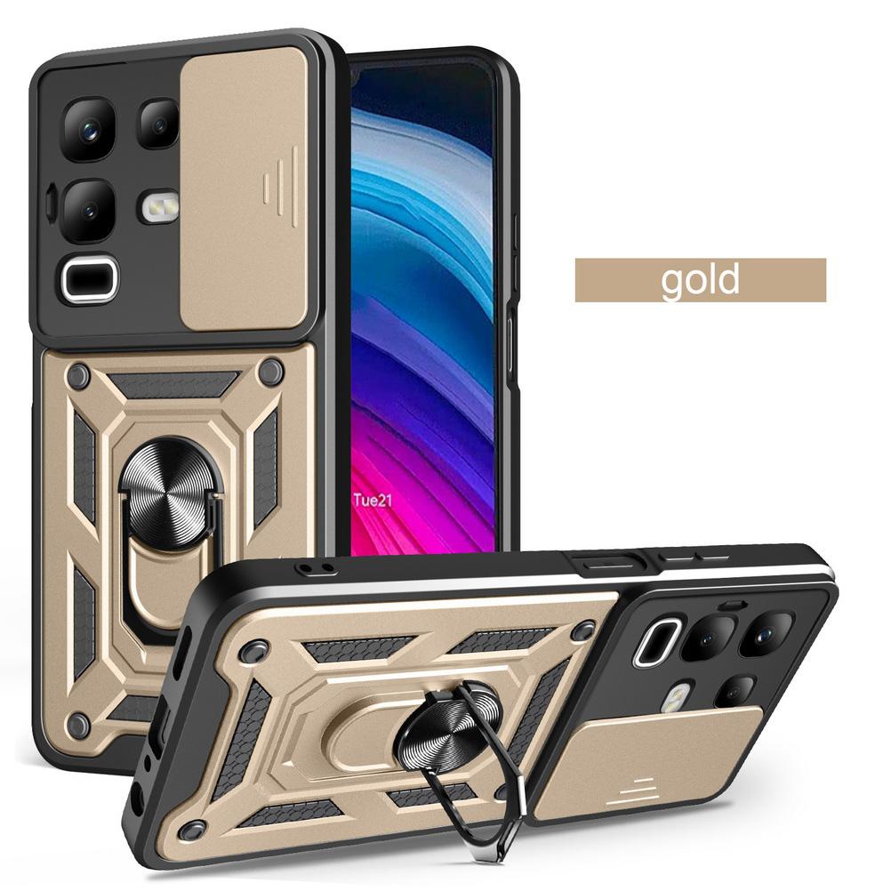 Защитный чехол для камеры для Infinix Note 50x Note 50 Pro + Note 40x 30 Pro INFINIX Zero 40 30 Бронированный Гибридный Чехол с Металлическим Кольцом-Держателем