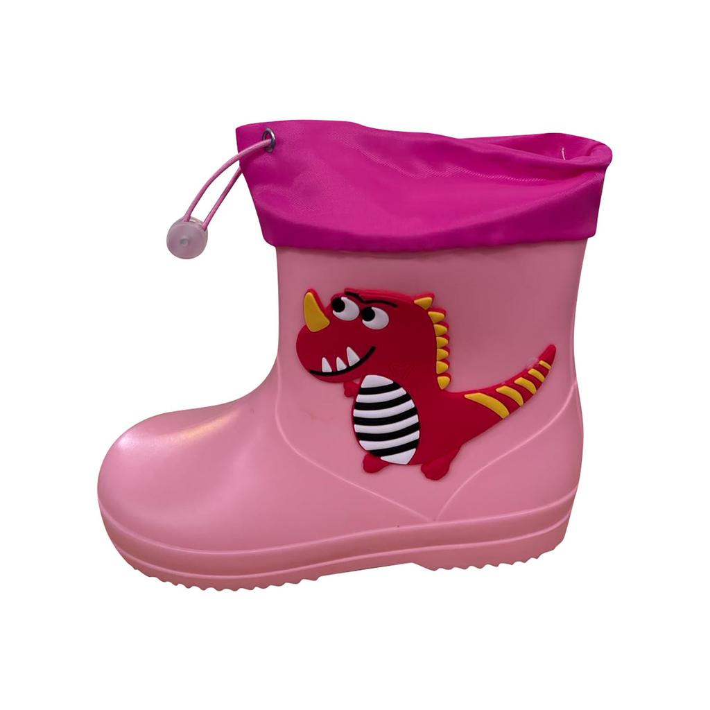 Сапоги, детские непромокаемые резиновые сапоги половинной высоты на подкладке, дождевые ботинки с завязками, нескользящие дождевые сапоги с героями мультфильмов, легкие уличные сапоги