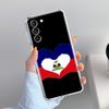 Чехол для телефона Samsung Galaxy S26 S25 S24 S23 S22 Ultra S20 S21 FE 5G Plus Мягкий прозрачный чехол доставка Флаг Гаити