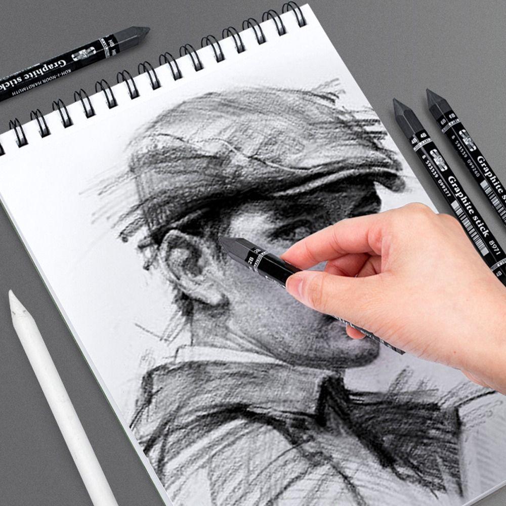 Художественные принадлежности Водорастворимые карандаши с полным грифелем для штриховки Графитовый карандаш Инструмент для рисования на экзамене
