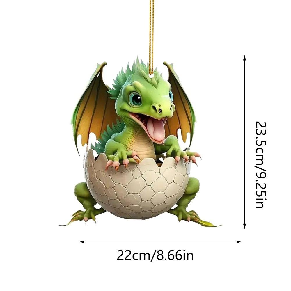 Акриловые Драконы Рождественские Елочные Украшения Новый Год Украшение на Зеркало Заднего Вида Автомобиля Фестиваль