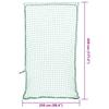 VidaXL Trailer Net with Elastic Cord Green 4.5x2.5 M PP, Cargo Net, Loading Net for Trailer, 4012241