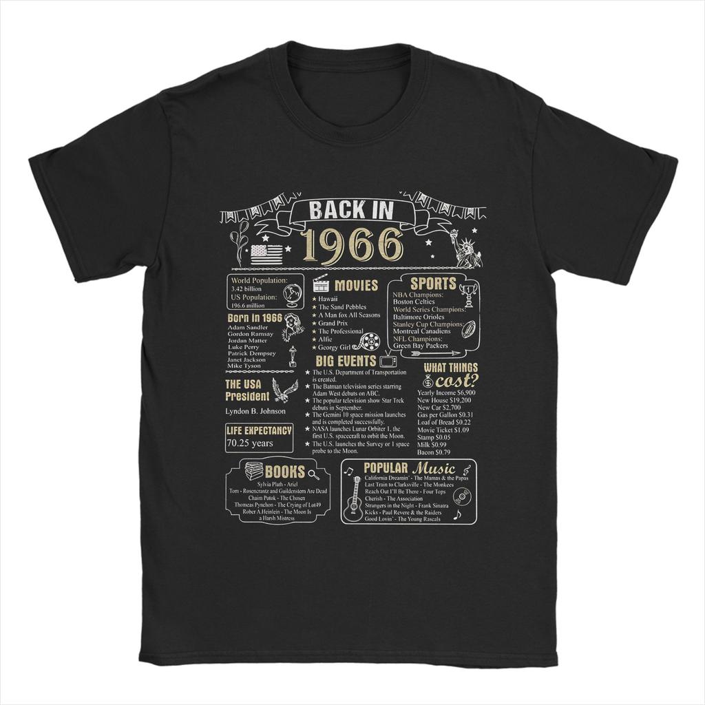 Limited 60 Edition 1966 60th Birthday T Shirt Unisex Unisex Pure Cotton Tshirt Crew Neck Tee Shirt Short Sleeve Clothes