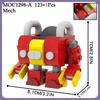 MOC Hedgehog Mech Bricks Car Game Anime Airship Dr Eggmaned Robot Compatible Figure Building Blocks Toys For Children Adult Gift