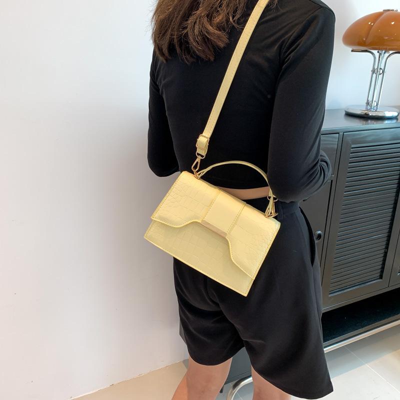 Модная и популярная сумка-мессенджер с рисунком крокодила, женская сумка через плечо, летняя универсальная маленькая квадратная сумка 2024 года