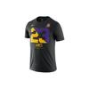 Dri-FIT баскетбольная спортивная футболка с принтом быстросохнущая с круглым вырезом и коротким рукавом мужская футболка черная AT1161-010