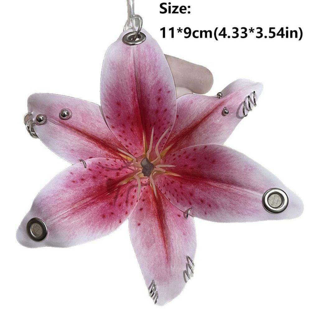 Exquisite Flower Keychain Phalaenopsis Orchid Car Key Ring Creative Bag Pendant