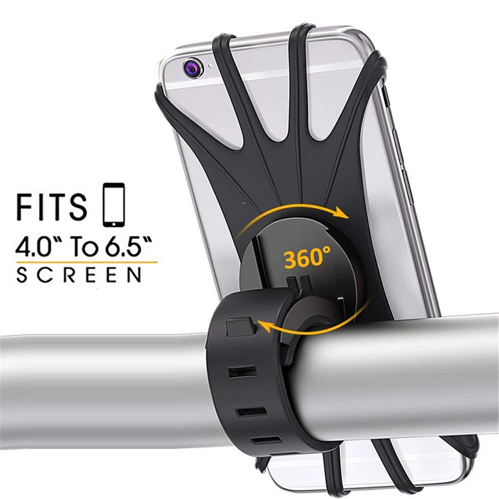 Universal Smartphone Handlebar Rack Bicycle Bracket Strap MTB Motorcycle Stand Bike Phone Holder