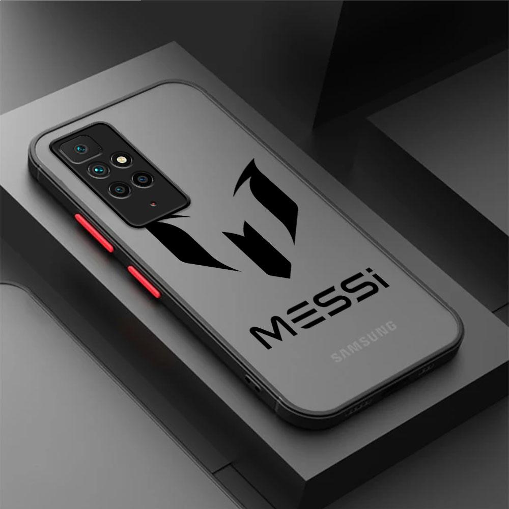 Чехол для Xiaomi Redmi Note 11 10 Pro 12 13 12S 11S 10S 9 9S 8 10C 9A 9C 8T 9T PC Жесткий Funda Чехол для телефона Футболист М-Месси 10