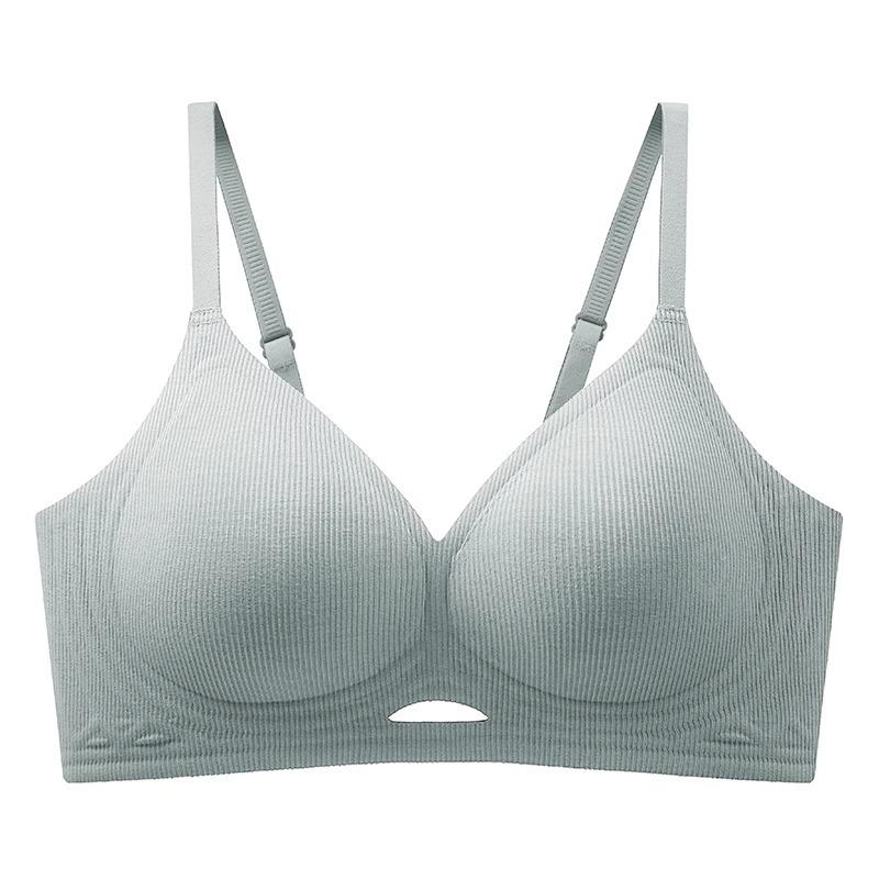 Underwear women's seamless thin styles gather small breasts, semi-fixed, anti-sagging, sub-breasts, no steel ring, jelly latex bra cover