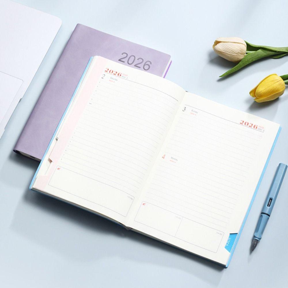 С лентой-закладкой 2026 365-дневник А5 Еженедельник Ежемесячник Офис