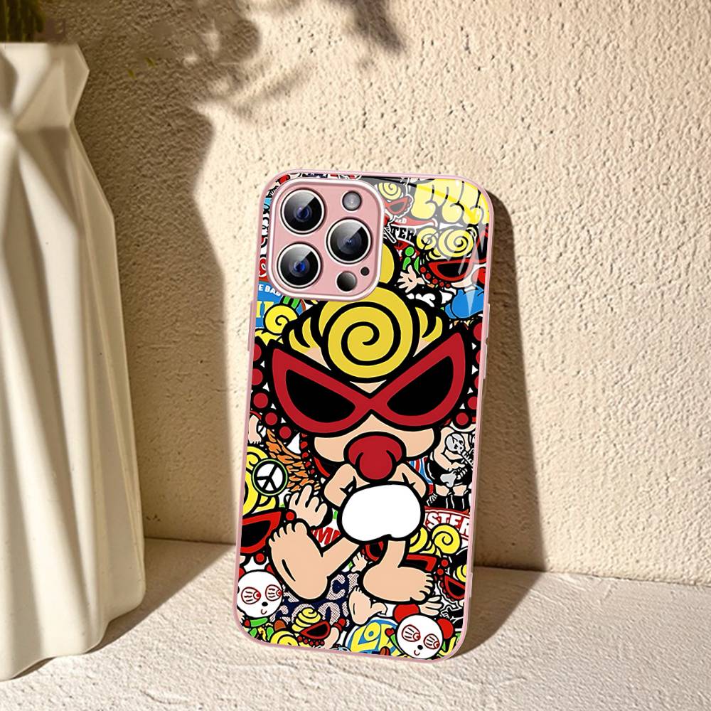 Модный H-Hysteric Мини Для IPhone 14 13 12 Мини 11 Про XS Макс X XR 14 Плюс Закаленное Стекло Чехол