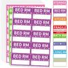 340 Home Moving Labels, 3.4 x 2 inches, 8-Color Coded Packing Box Stickers with Fragile and Blank izable Labels