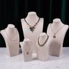 Velvet Display Stand Jewelry Rack Jewelry Pendant Display Stand Elegant Necklace Display Rack Jewelry Display Props